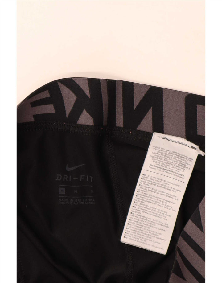 Nike Leggings gráficos Dri Fit para mujer UK 44 Mediano Negro Poliéster