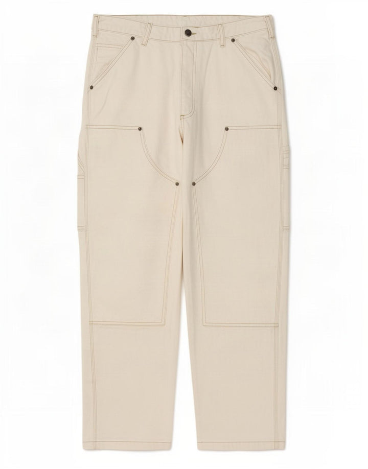 Zara Jeans rectos cargo para hombre EU 42 Large W32 L30 Beige