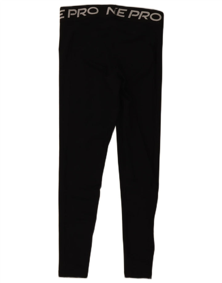 Nike Leggings gráficos Dri Fit para mujer UK 12 Mediano Negro Poliéster