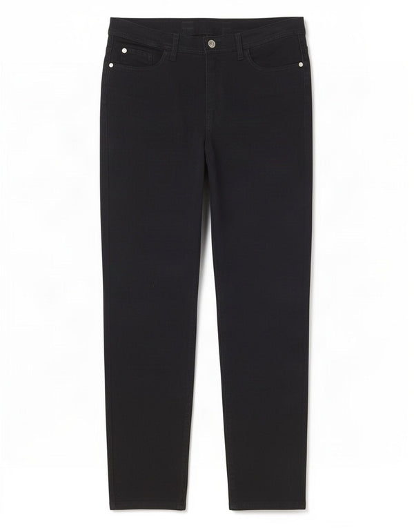 Pantalón Casual Mujer Trussardi Slim W32 L27 Azul Marino Algodón