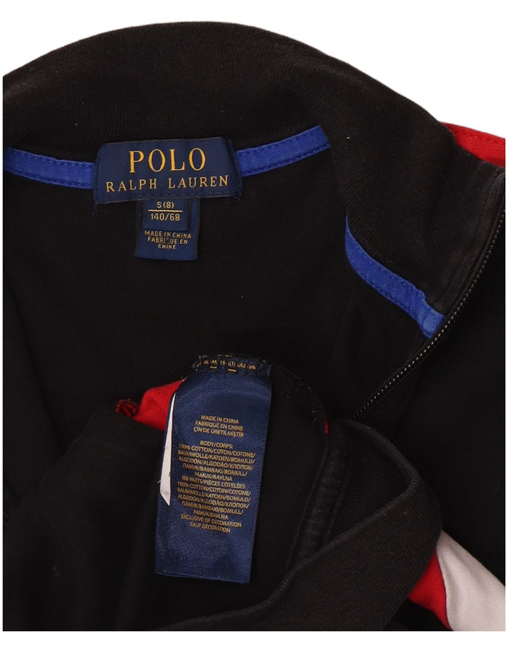 Polo Ralph Lauren - Chaqueta de chándal para niño, 7-8 años, pequeña, color negro