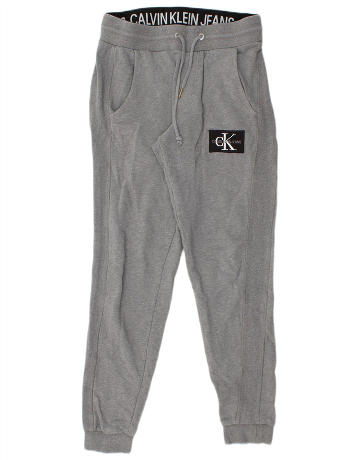 CALVIN KLEIN Pantalones de chándal para hombre Joggers Small Gris Algodón