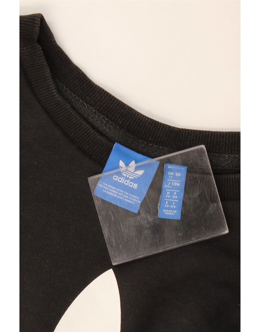 Adidas - Sudadera gráfica para mujer, talla 40, talla M, color negro