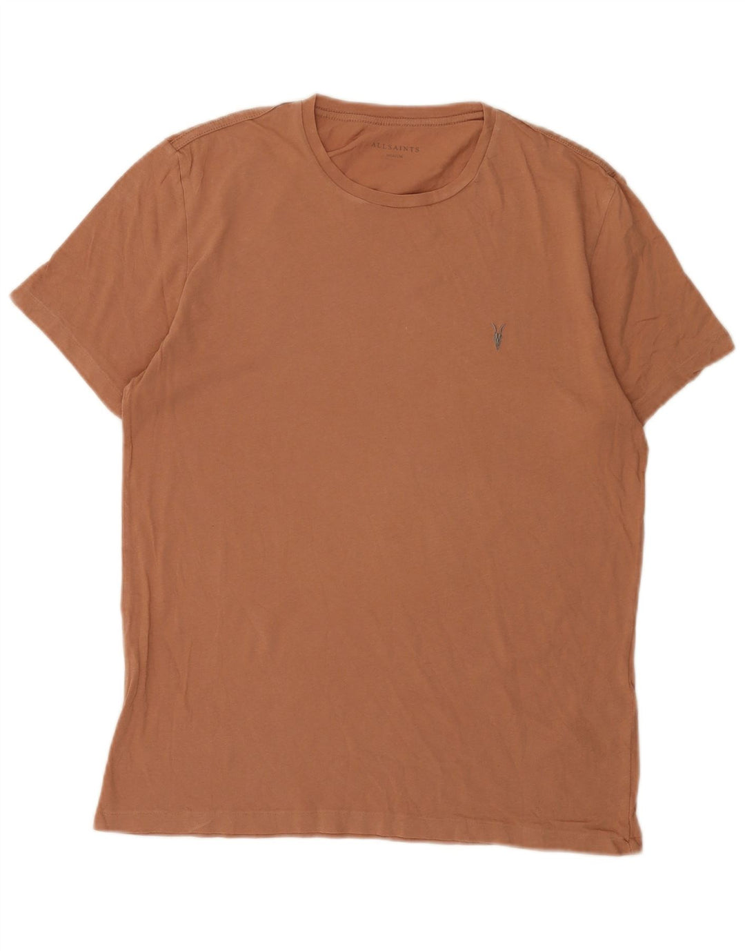 Camiseta All Saints Hombre Top Algodón Marrón Medio