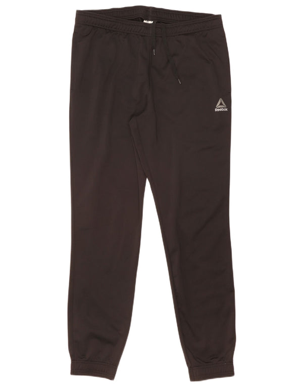 Reebok Pantalones De Chándal Para Hombre Joggers Large Negro Poliéster