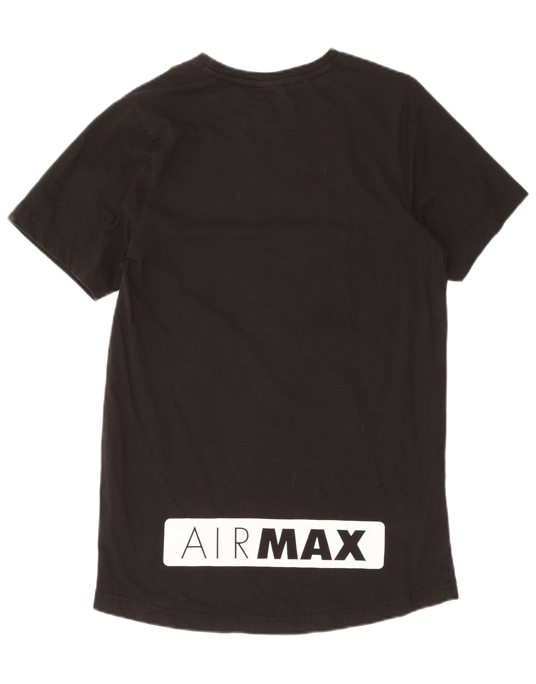 Nike Air Max Graphic Camiseta para hombre, talla mediana, algodón negro