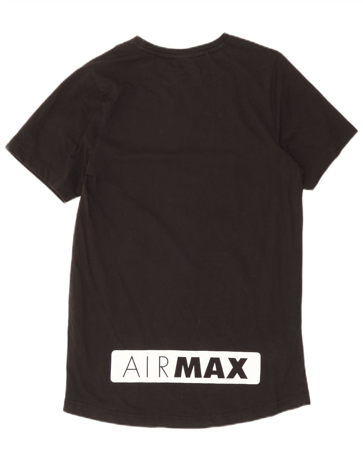 Nike Air Max Graphic Camiseta para hombre, talla mediana, algodón negro