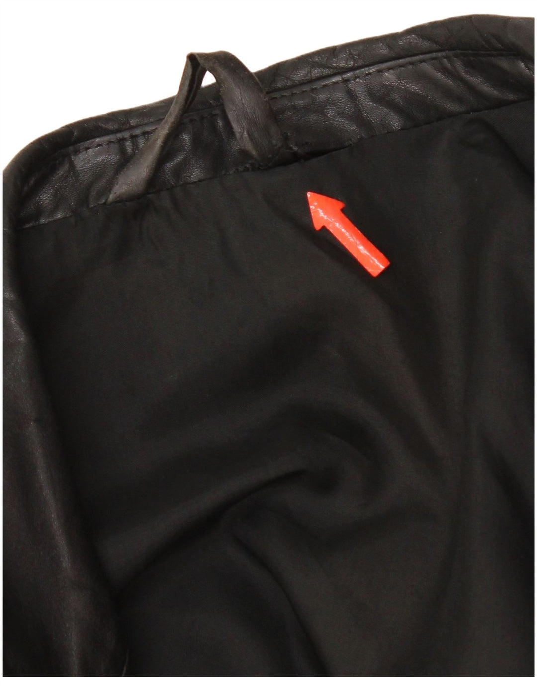 Vintage chaqueta de cuero para hombre Reino Unido 38 cuero negro medio