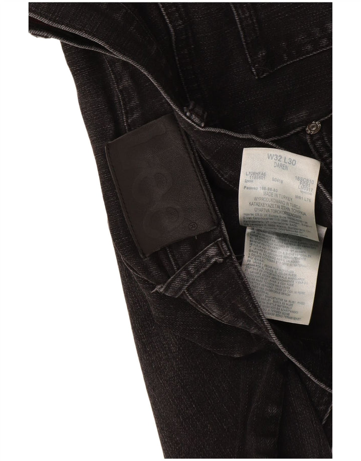Lee Daren - Vaqueros rectos regulares para hombre W32 L30 algodón negro
