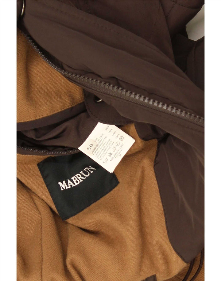 Mabrun Chaqueta acolchada para hombre IT 50 Large Marrón Poliéster