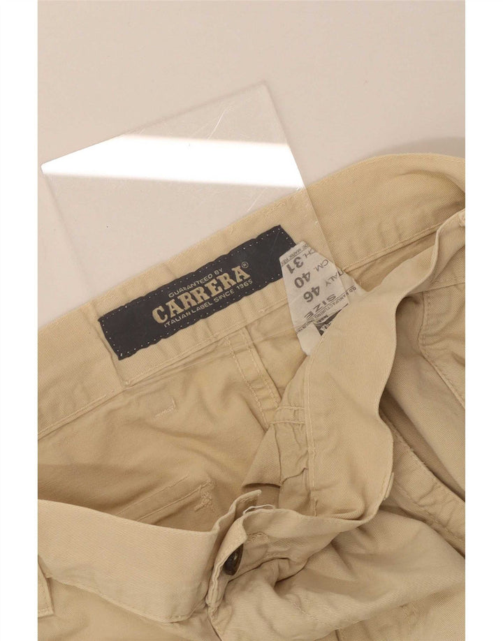 Carrera Shorts Cargo Hombre W31 Algodón Beige Medio