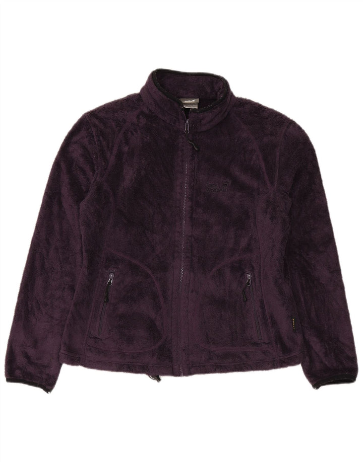 Jack Wolfskin Chaqueta polar para mujer UK 46 Poliéster morado grande