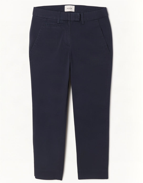 Pantalones Dondup Mujer Slim Cropped W26 L24 Azul Marino Algodón