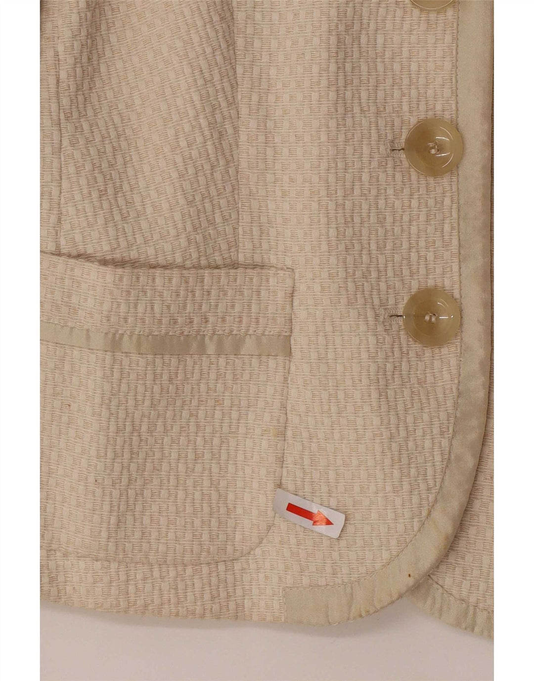 Max & Co. Chaqueta tipo blazer de 3 botones para mujer UK 6 XS Algodón beige