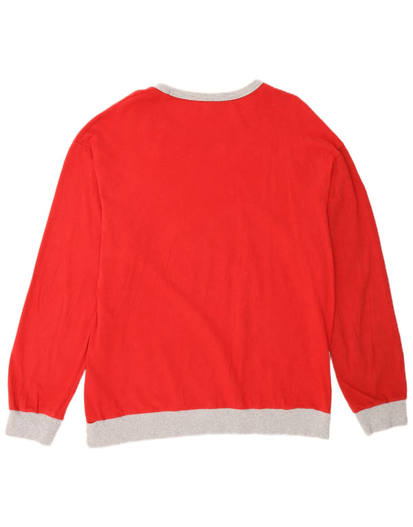 Benetton Mujer Disney Graphic Top Manga Larga ES 40 XL Rojo Colorblock