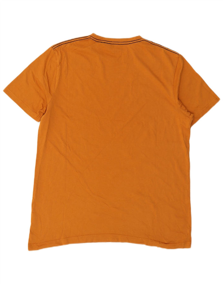 Mountain Warehouse Camiseta gráfica para hombre Top grande de algodón naranja