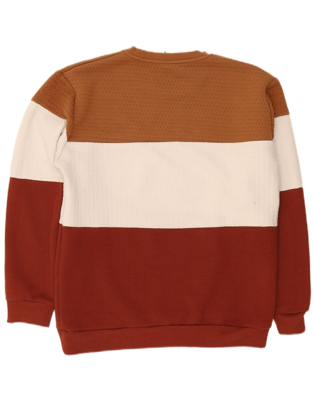 Zara Hombre Sudadera Jumper XL Multicolor Colorblock Poliéster