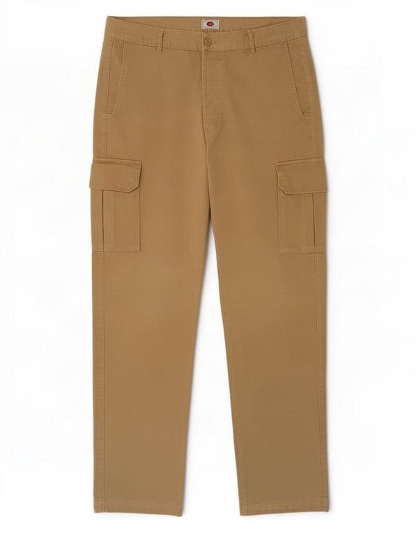 Pantalones cargo rectos vintage para hombre IT 54 2XL W36 L35 Algodón caqui