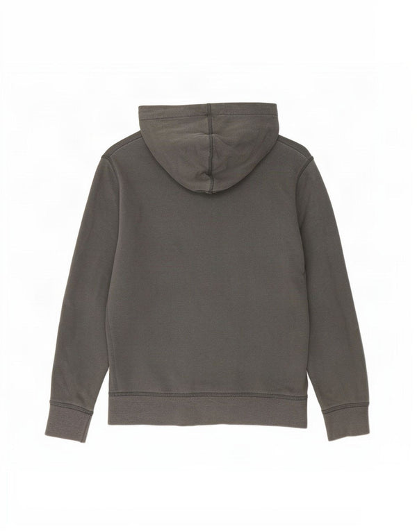 Gap Sudadera con capucha y cremallera gráfica para niños 8-9 años Algodón gris