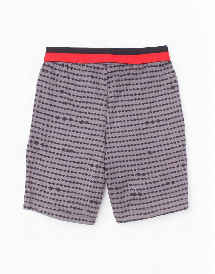 Adidas Pantalones cortos deportivos para niño 13-14 años Gris Geométrico Poliéster