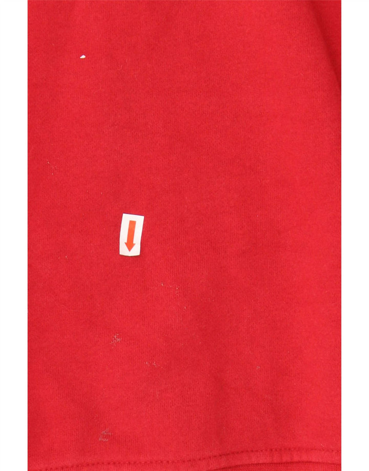 ORVIS Mens Zip Neck Sweatshirt Jumper Small Red Cotton