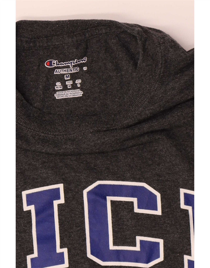 Champion Camiseta Gráfica Rice University para Hombre Top Algodón Gris Medio