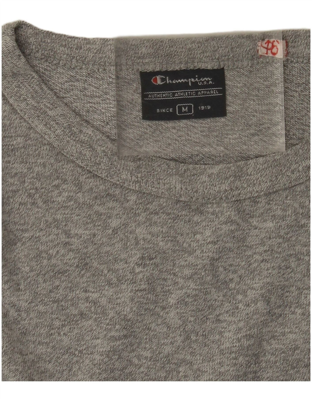 CHAMPION Top gráfico de manga larga para hombre gris medio moteado
