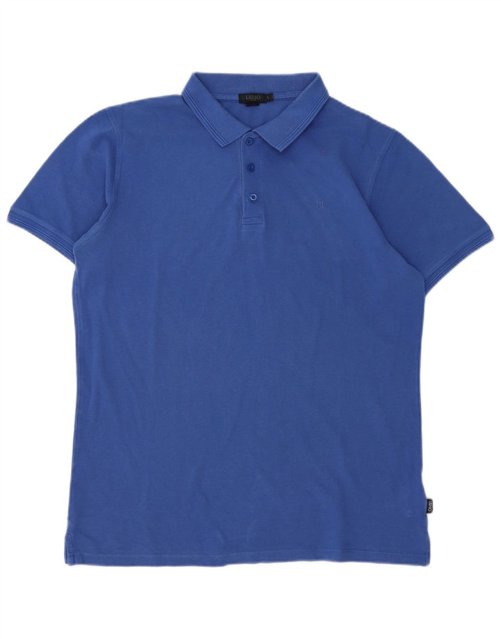 Polo Liu Jo Hombre Grande Azul Algodón