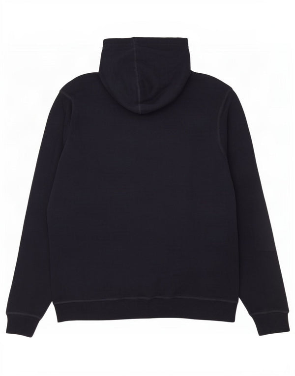Tommy Hilfiger Sudadera con capucha y cremallera gráfica para hombre, talla grande, azul marino
