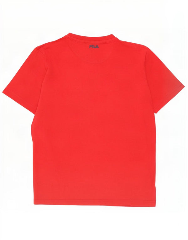 Fila Camiseta gráfica para hombre Top Medium Red Cotton