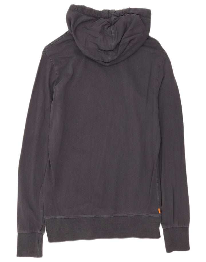 Superdry Jersey con capucha gráfica de algodón negro mediano para hombre