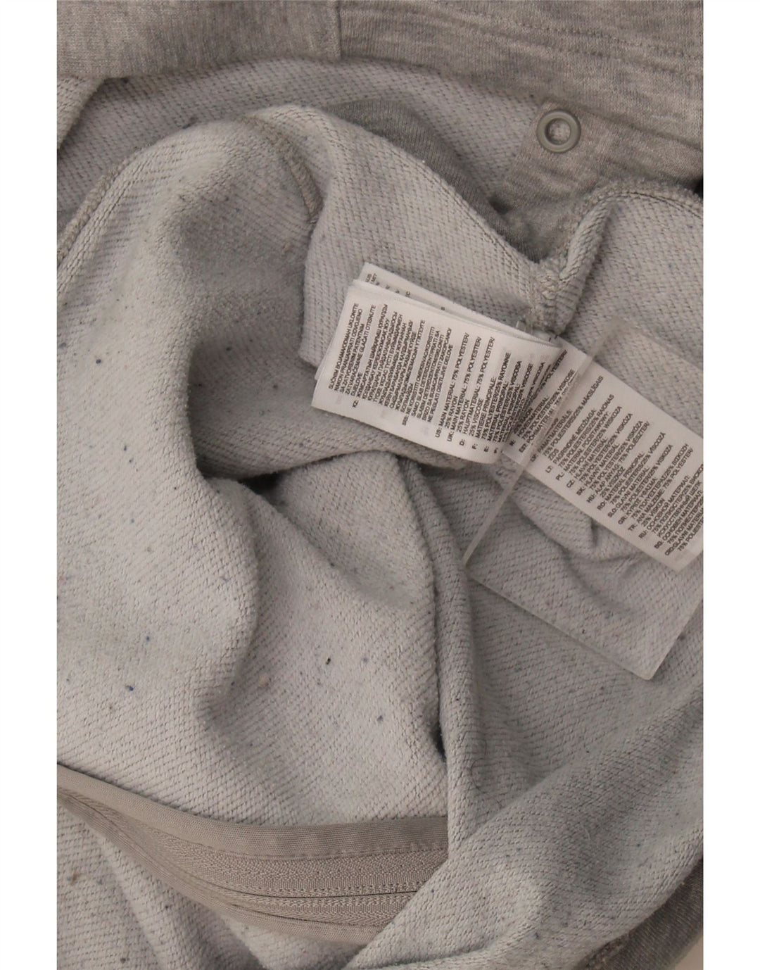 Adidas Sudadera con capucha y cremallera para hombre XL Poliéster gris