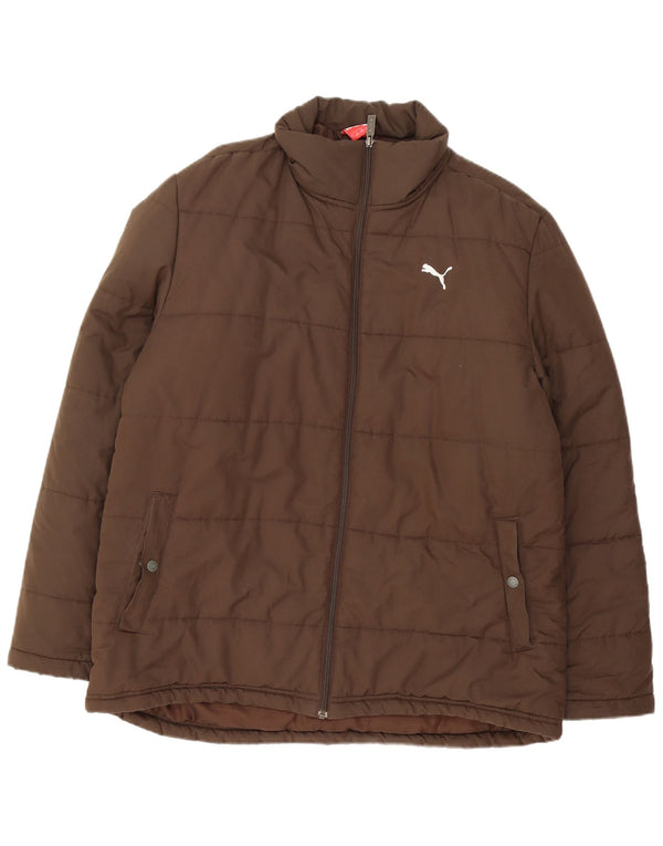 Puma Chaqueta acolchada para hombre UK 40 Large Brown