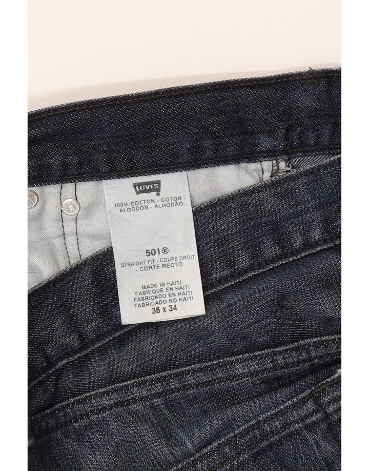 Levi's Jeans rectos 501 para hombre W36 L27 Algodón azul marino
