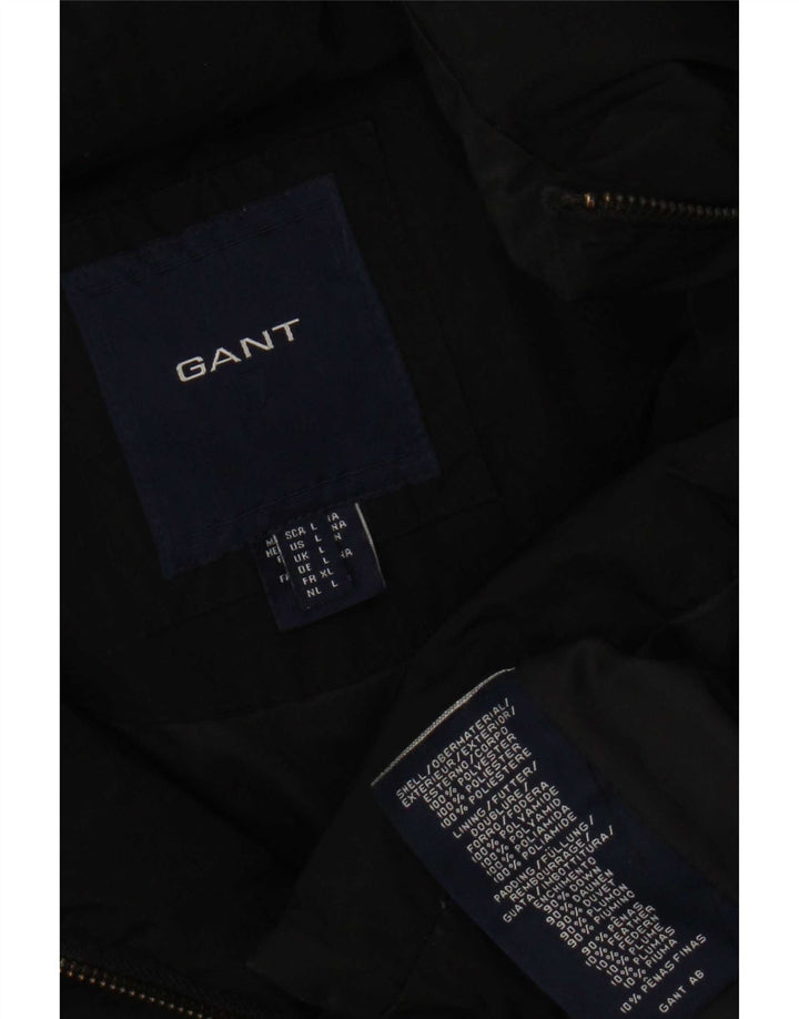 Gant Abrigo acolchado con capucha para mujer UK 46 Grande Poliéster negro