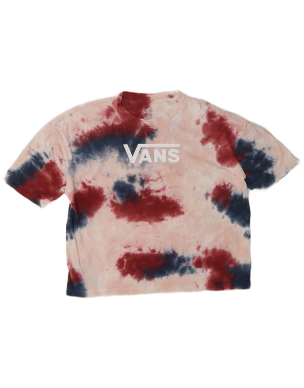 Vans Camiseta extragrande gráfica para mujer UK 6 XS Multicolor Tie Dye