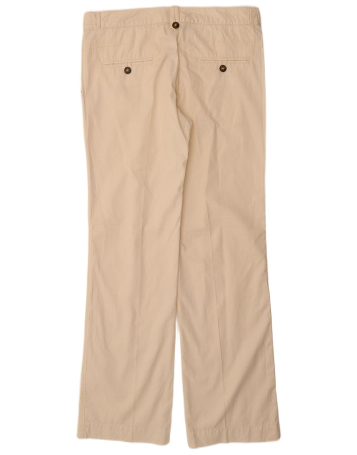 MASSIMO DUTTI Pantalón chino recto para mujer EU 42 Large W32 L34 Beige