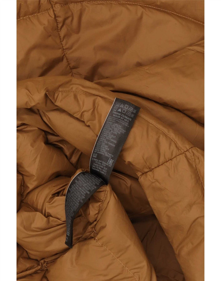 Marks & Spencer Abrigo acolchado con capucha para mujer UK 8 Small Brown