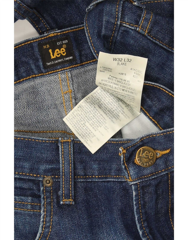 Vaqueros rectos para hombre Lee W32 L32 Algodón azul marino