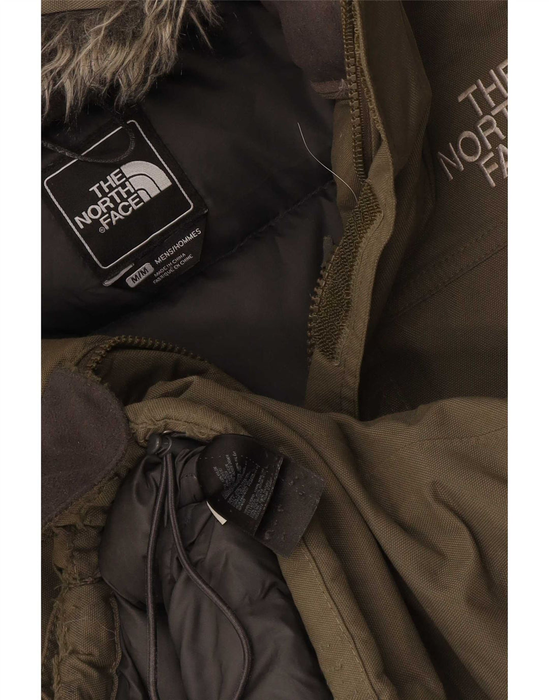 The North Face Chaqueta acolchada con capucha para hombre UK 38 Medium Caqui Nylon