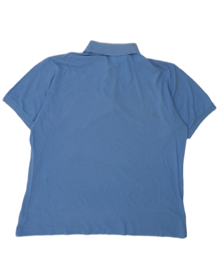 LACOSTE Polo para hombre Talla 6 XL Algodón azul