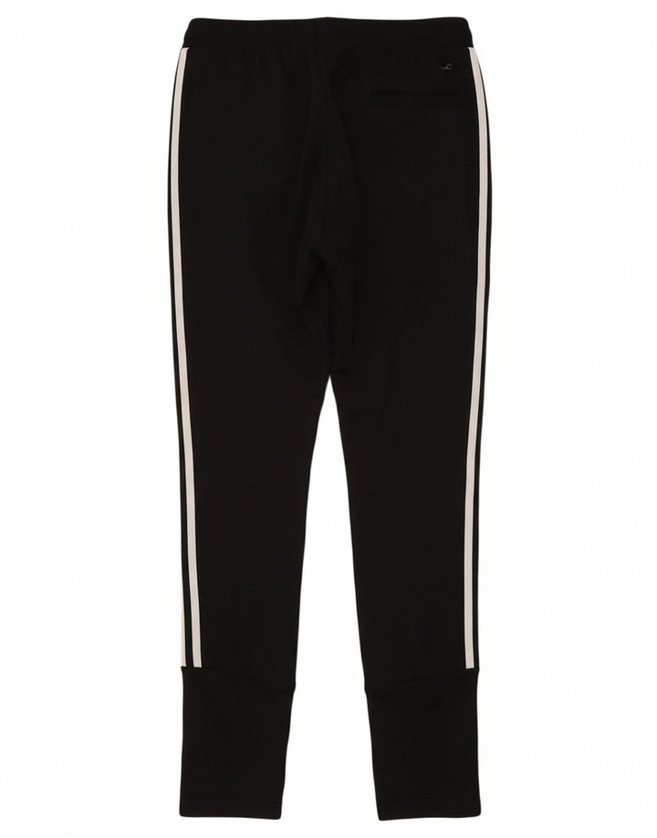 ADIDAS Womens Tracksuit Trousers UK 12 Medium Black Polyester