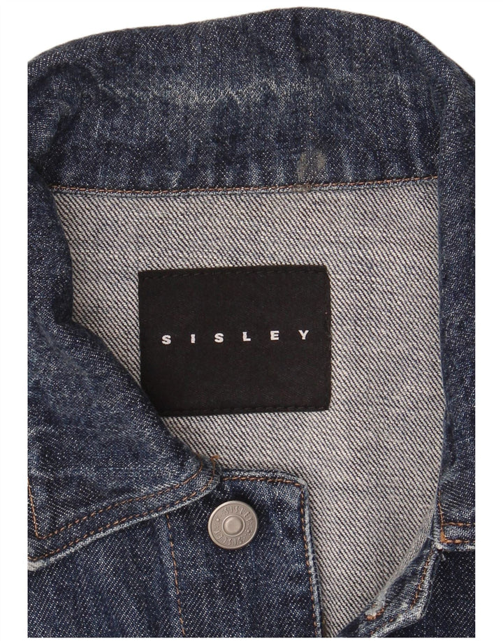 Sisley Chaqueta vaquera para hombre UK 36 Small Azul marino