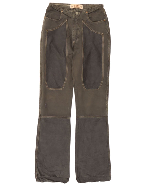Jeckerson Pantalones casuales para mujer IT 40 Small W26 L30 Gris Colorblock