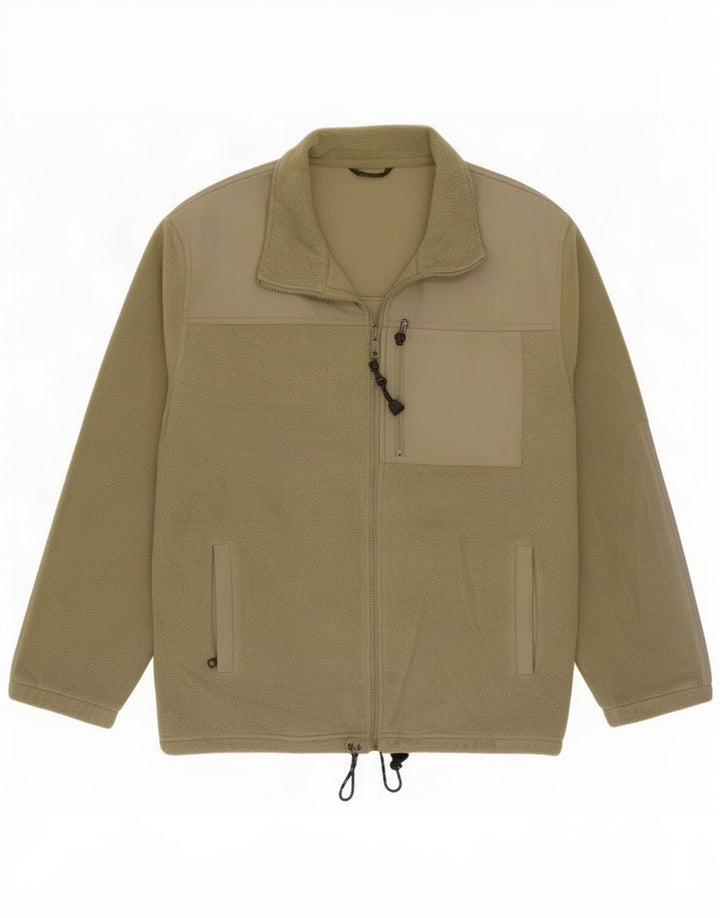 Marks & Spencer Chaqueta de forro polar holgada para hombre Poliéster caqui medio