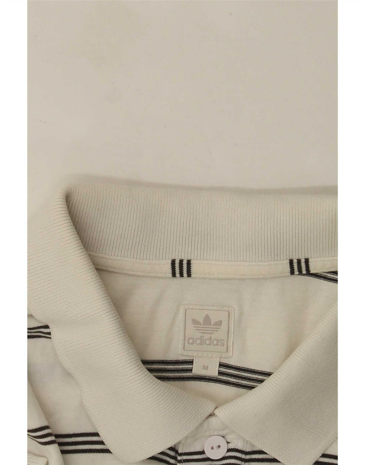 Polo Adidas Hombre Mediano Rayas Blancas