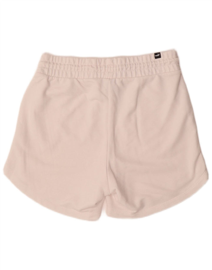 Puma - Pantalones cortos deportivos para mujer, talla 40, talla mediana, color blanco