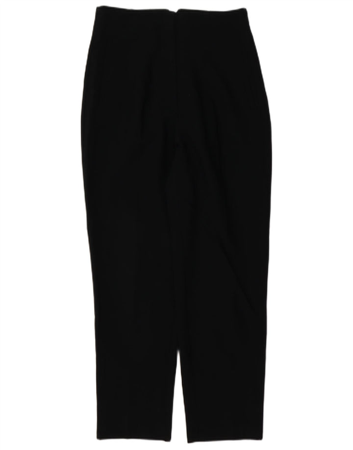 Zara Mujer Pantalón De Traje Tapered Mediano W28 L27 Poliéster Negro
