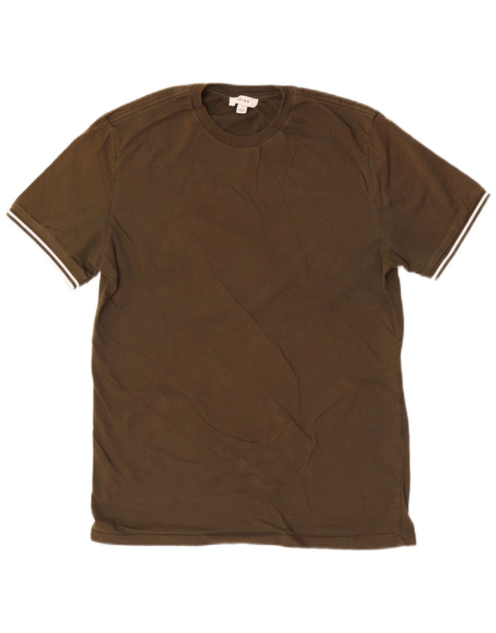 Camiseta REISS Hombre Top Small Caqui Algodón