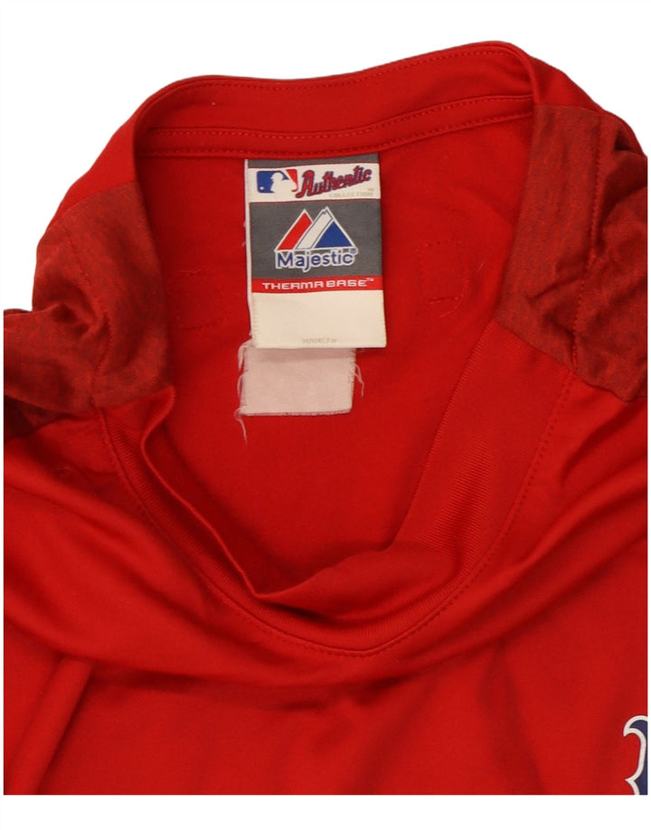 Majestic Camiseta Hombre Top Grande Poliéster Rojo Deportes